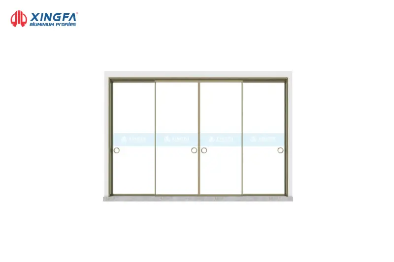 XINGFA HỆ SLIM CỬA ĐI MỞ LÙA 8 Cửa đi mở lùa 3 cánh - Linh hoạt cho không gian vừa