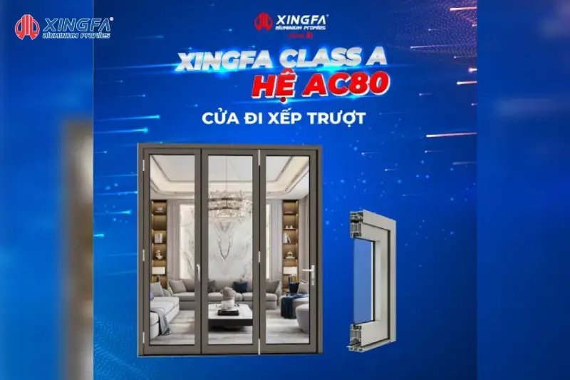 Cửa nhôm Xingfa 3 cánh: Giải pháp tối ưu không gian hiệu quả 1 Cửa nhôm Xingfa 3 cánh