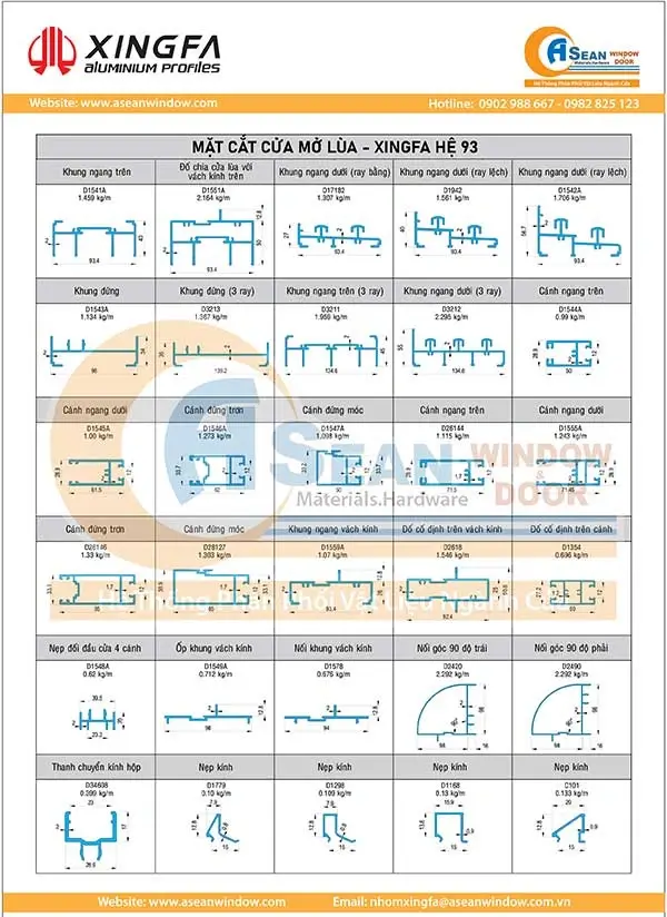 XINGFA QUẢNG ĐÔNG MỞ LÙA HỆ 93
