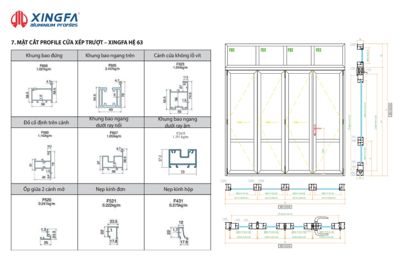 Catalog Nhôm Xingfa Quảng Đông
