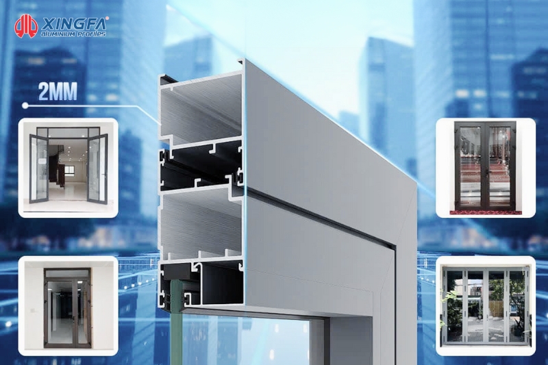 nhôm Xingfa Quảng Đông hệ 55