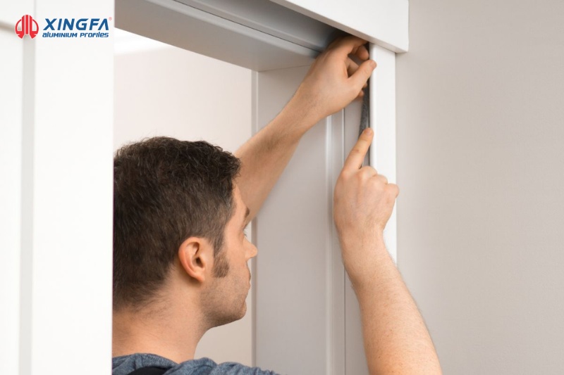 Cách trừ cửa lùa hệ 55