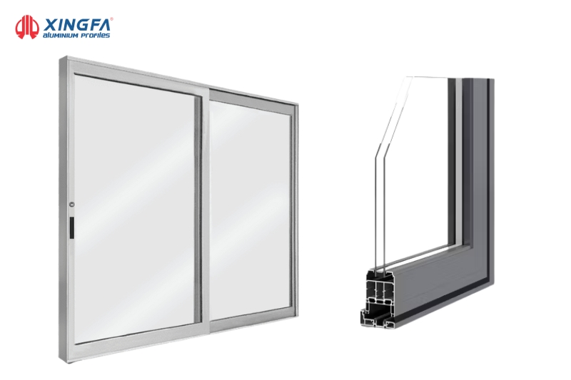 Cửa lùa 2 cánh hệ 55