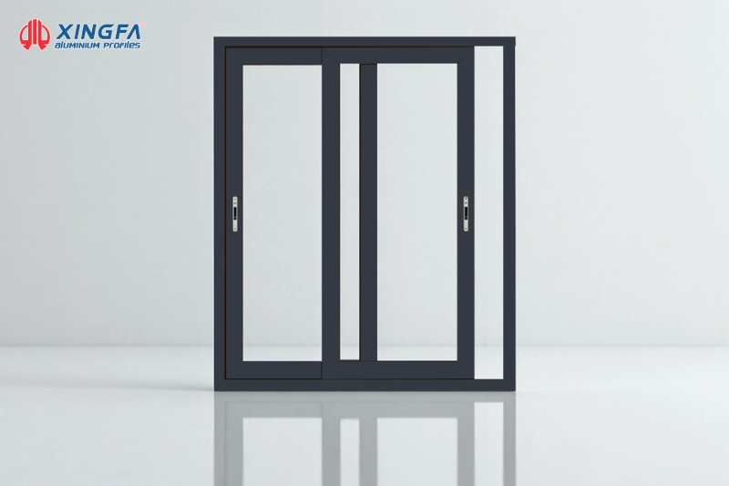 Cửa lùa hệ 55 vát cạnh
