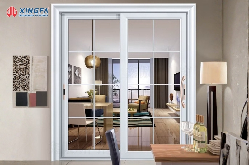 Cửa nhôm Xingfa lùa 2 cánh