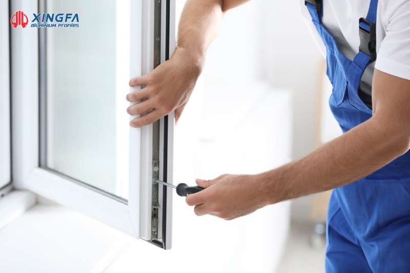 cửa sổ nhôm xingfa 2 cánh