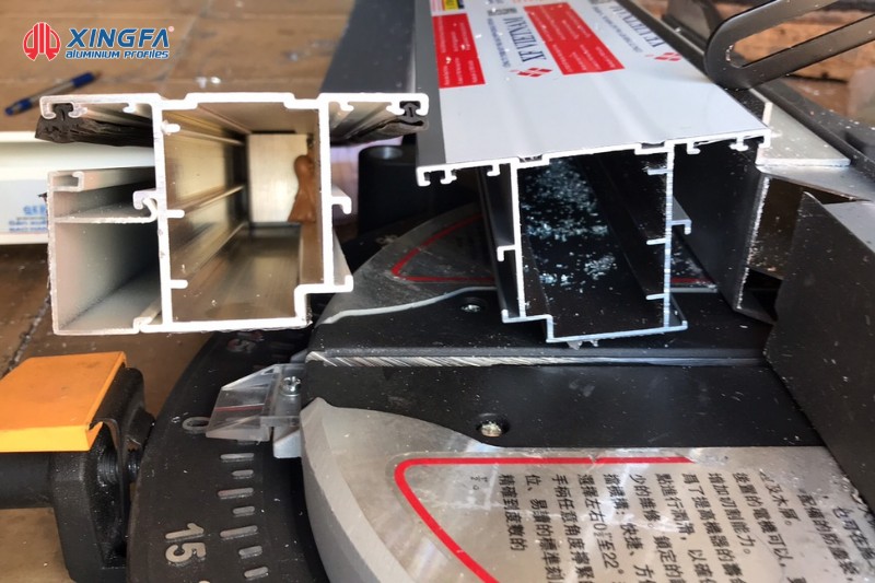 Mẫu cửa nhôm 2 cánh hệ 55