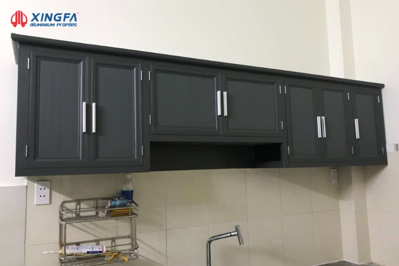 Tủ bếp nhôm hệ 55