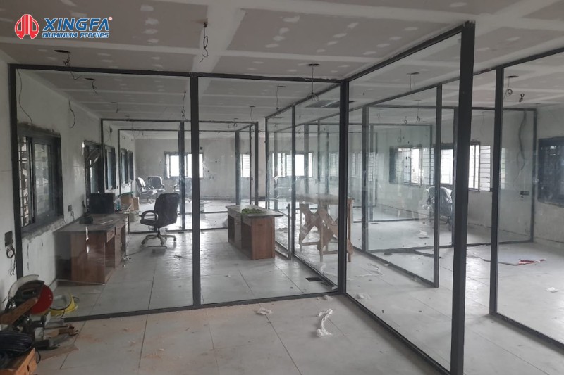 Vách nhôm Xingfa hệ 55