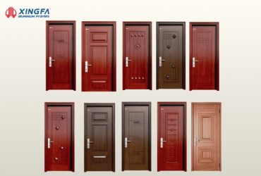 Cửa Nhôm Giả Gỗ 1 Cánh Xingfa Quảng Đông Nhập Khẩu Đẹp