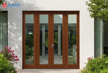 Cửa Nhôm Giả Gỗ 4 Cánh Xingfa Quảng Đông Sang Trọng Nhất